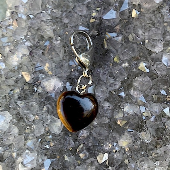 HP 🎉2/20$ Crystal Pet Charm 💎 Tigers Eye Pet Charm Pet Collar Charm - Picture 2 of 7